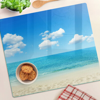 Velika daska za rezanje Plaža s plavim nebom