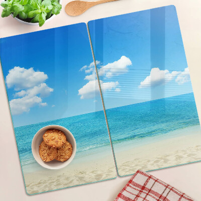 Velika daska za rezanje Plaža s plavim nebom
