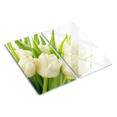 Velika daska za rezanje Tulipani u kapljicama vode
