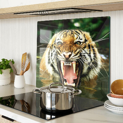 Staklena daska za rezanje Tigar u napadu