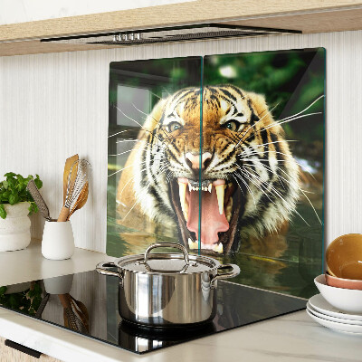 Staklena daska za rezanje Tigar u napadu
