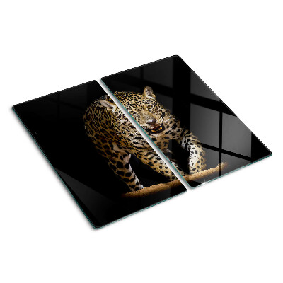 Staklena daska za rezanje Leopard u pokretu