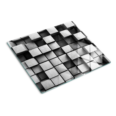 Velika daska za rezanje Geometrijski uzorci u nijansama sive
