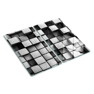Velika daska za rezanje Geometrijski uzorci u nijansama sive