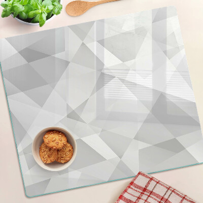Velika daska za rezanje Geometrija u nijansama sive