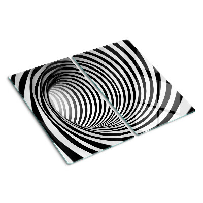 Velika daska za rezanje Spiralni uzorak u nijansama crne i bijele
