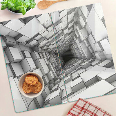 Velika daska za rezanje 3D kockasti labirint