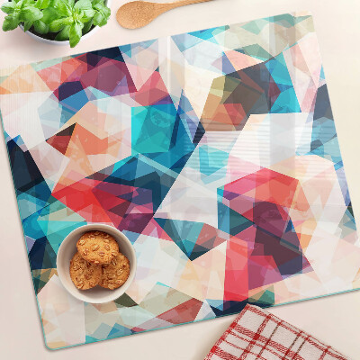 Staklena daska za rezanje Apstraktni geometrijski uzorci u pastelnim bojama