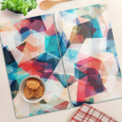 Staklena daska za rezanje Apstraktni geometrijski uzorci u pastelnim bojama