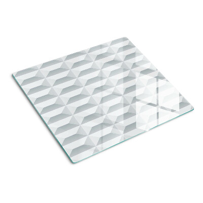 Staklena daska za rezanje 3D geometrija kocke