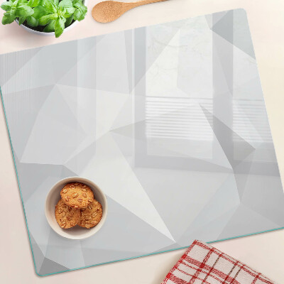 Staklena daska za rezanje Geometrijski oblici u nijansama sive