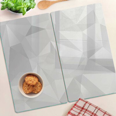 Velika daska za rezanje Geometrija u nijansama sive
