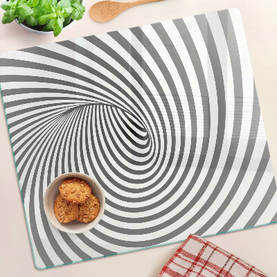 Staklena daska za rezanje Motiv optičke spirale