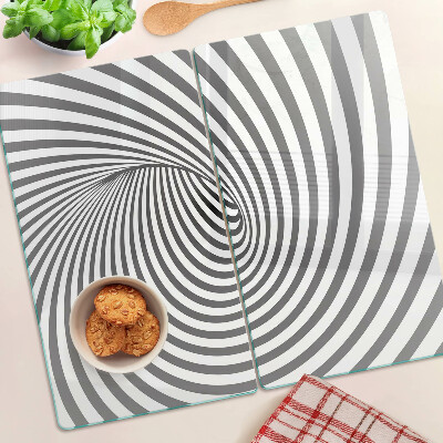 Staklena daska za rezanje Motiv optičke spirale