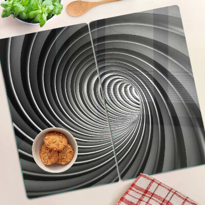 Staklena daska za rezanje Vrtložni spiralni uzorak