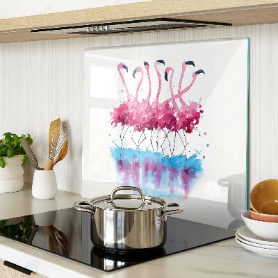 Velika daska za rezanje Flamingosi u stilu akvarela