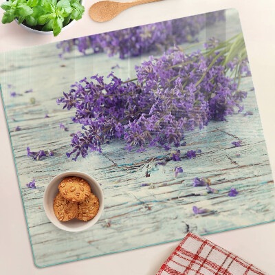 Velika daska za rezanje Lavanda na drvenoj pozadini