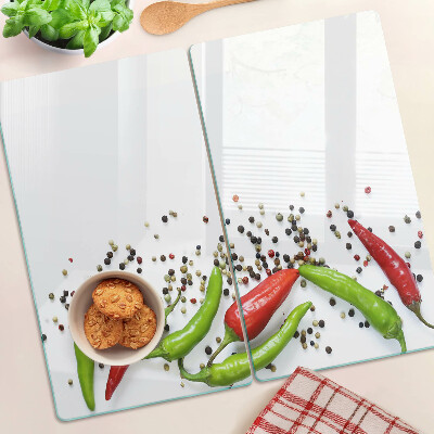 Staklena daska za rezanje Paprika i papar