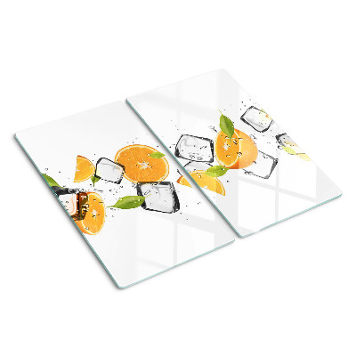 Staklena daska za rezanje Citrus s ledom