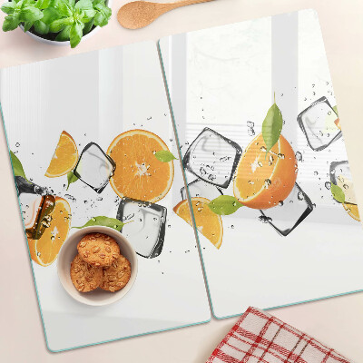 Staklena daska za rezanje Citrus s ledom