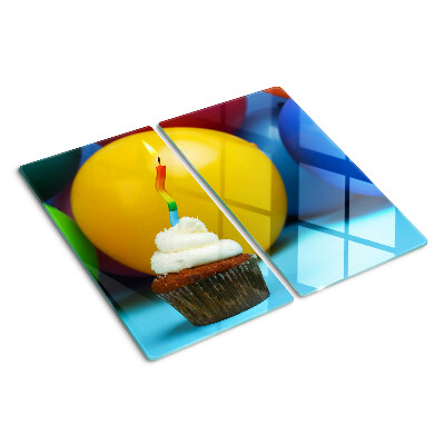 Velika daska za rezanje Rođendanski kolačić s balonima