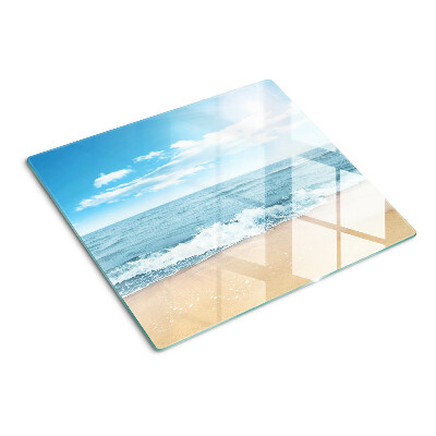 Staklena daska za rezanje Plaža i more