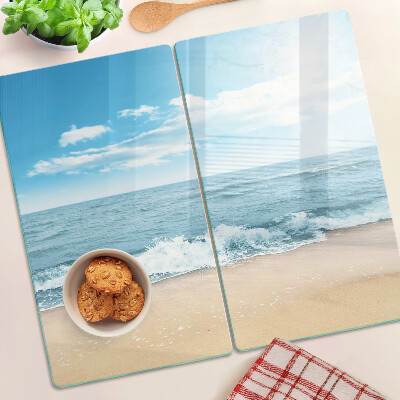 Staklena daska za rezanje Plaža i more