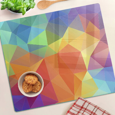 Staklena daska za rezanje Geometrija obojenih trokuta