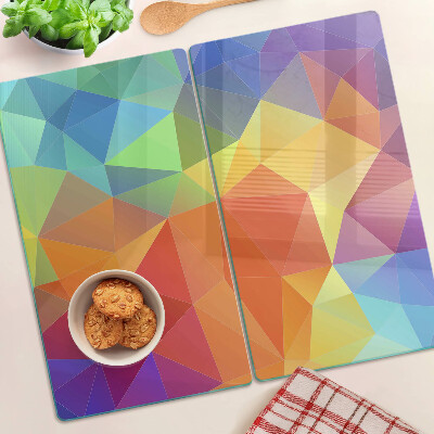 Staklena daska za rezanje Geometrija obojenih trokuta