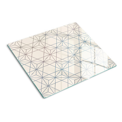 Velika daska za rezanje Geometrija s trokutima i linijama