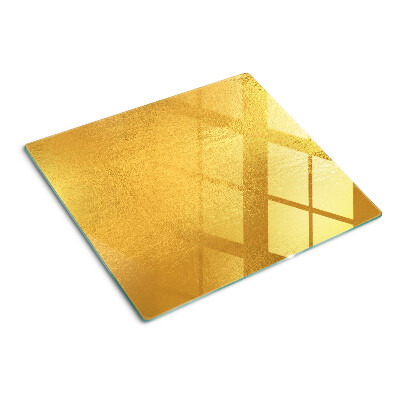 Staklena daska za rezanje Zlatna površina s refleksijama