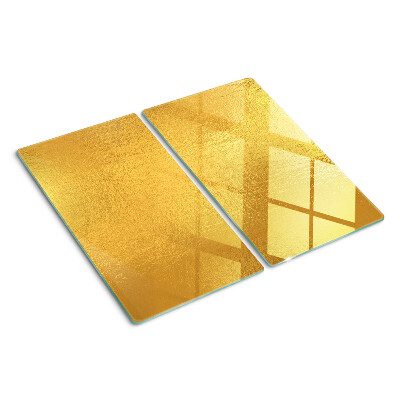 Staklena daska za rezanje Zlatna površina s refleksijama