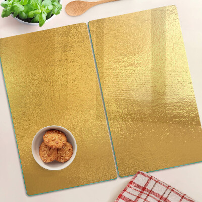Staklena daska za rezanje Zlatna površina s refleksijama