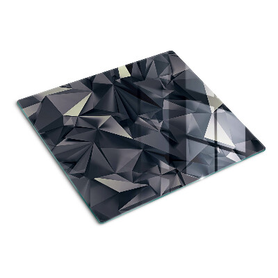 Staklena daska za rezanje Geometrija u nijansama sive
