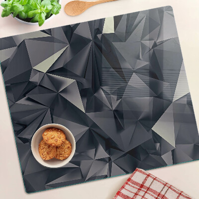 Staklena daska za rezanje Geometrija u nijansama sive
