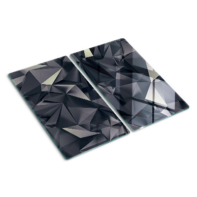 Staklena daska za rezanje Geometrija u nijansama sive