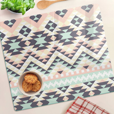 Velika daska za rezanje Geometrijski motiv u pastelnim bojama