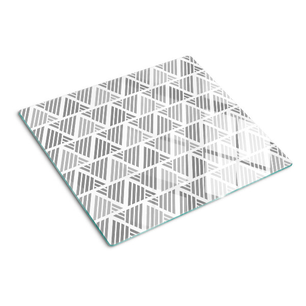 Velika daska za rezanje Geometrijski uzorci u nijansama sive