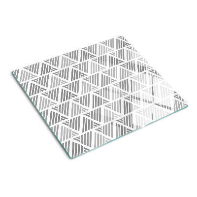 Velika daska za rezanje Geometrijski uzorci u nijansama sive