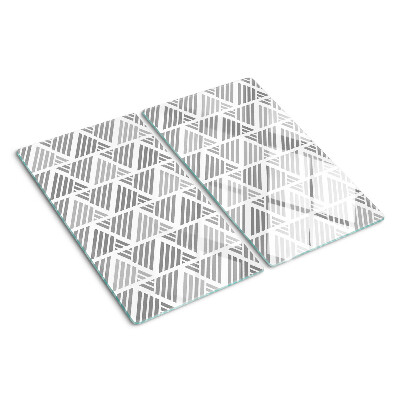 Velika daska za rezanje Geometrijski uzorci u nijansama sive