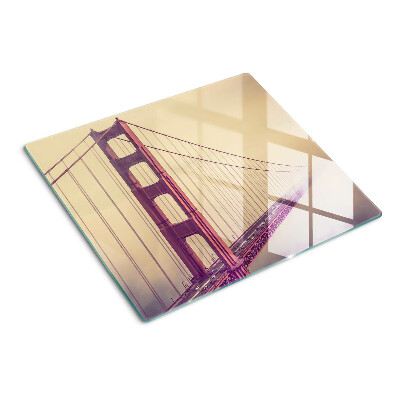 Staklena daska za rezanje Starinski most Golden Gate