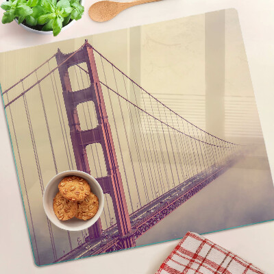 Staklena daska za rezanje Starinski most Golden Gate