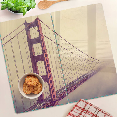 Staklena daska za rezanje Starinski most Golden Gate