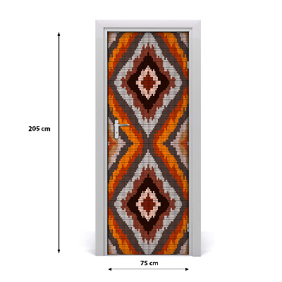 Samoljepljiva tapeta za vrata home Retro pozadina