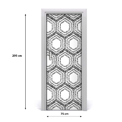 Samoljepljiva tapeta za vrata Geometrijska pozadina