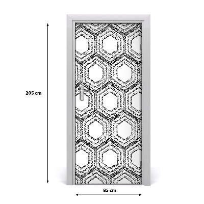 Samoljepljiva tapeta za vrata Geometrijska pozadina