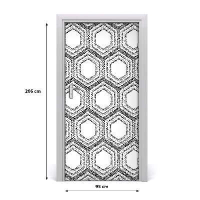 Samoljepljiva tapeta za vrata Geometrijska pozadina