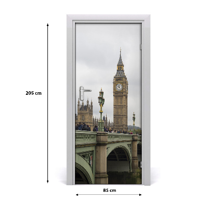 Samoljepljiva folija za vrata Big Ben London