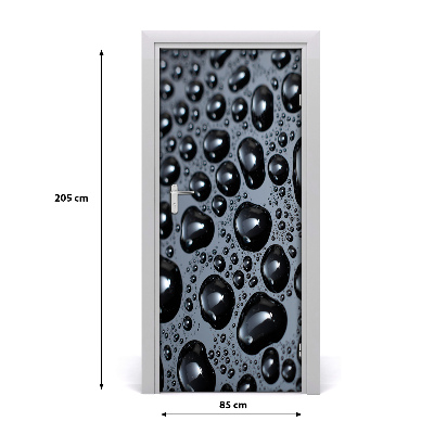 Samoljepljiva tapeta za vrata Kapi vode