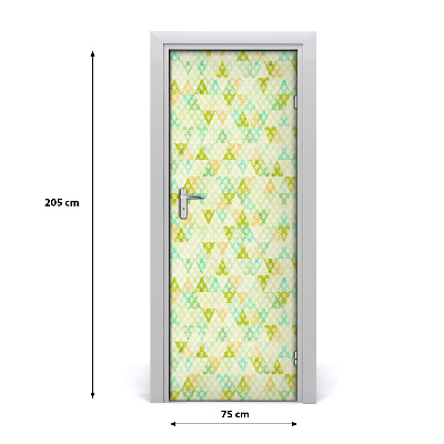 Folija za vrata Geometrijska pozadina